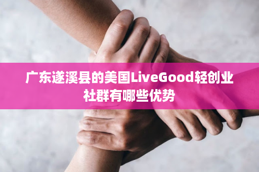 广东遂溪县的美国LiveGood轻创业社群有哪些优势